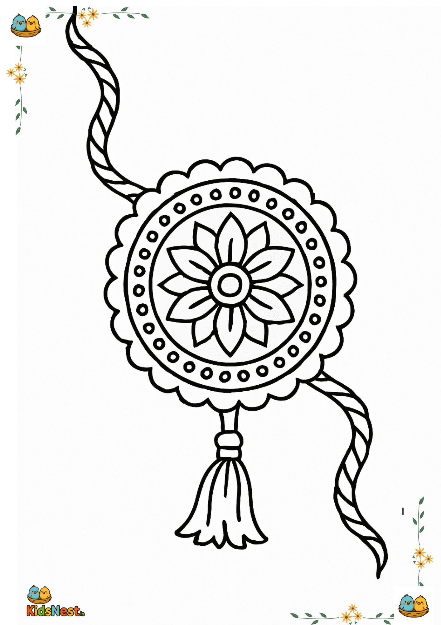 Raksha Bandhan Coloring Pages for Kids | Free Printable